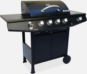 Sweeek Barbacoa De Gas De 5 Quemadores Con 1 Quemador Lateral