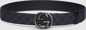 Gucci Belt With Interlocking G Buckle, Size 75