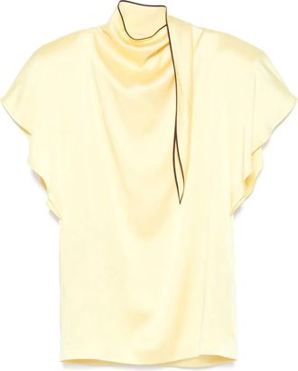 Stella McCartney tie-detail mini dress - Yellow