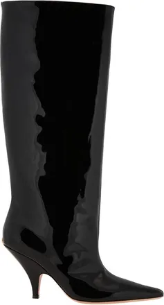 Bally Katy Patent Leather Long Boots, Brand Size 39 ( US Size 8.5 )