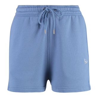 Maison Kitsun&eacute; Cotton Shorts - Dames - Korte Broeken - Blauw - XS - Katoen - Korte Broeken