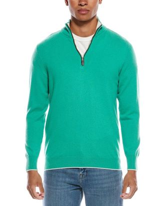 N.Peal N.Peal Carnaby Cashmere 1/2-Zip Sweater