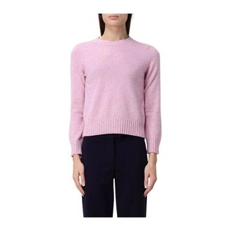 KANGRA Crew Neck Sweater - Dames - Ronde hals truien - Roze - S - Katoen - Truien & Vesten