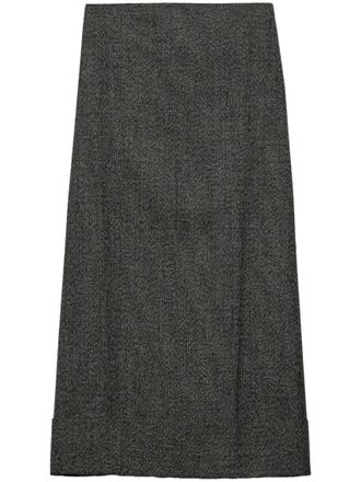 Prada Black A-line maxi skirt