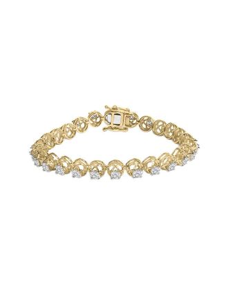 House of Brilliance 14K Over Silver 3.90 ct. tw. Diamond Tennis Bracelet