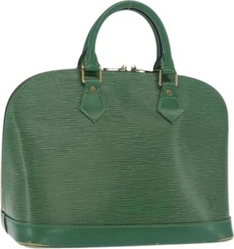 Louis Vuitton Pre-owned Handbags, female, Green, Size: ONE SIZE Pre-owned Vintage Leather Handbag