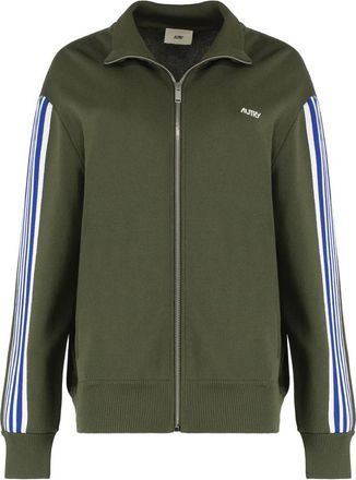 Autry Viscose Knit Jacket - Dames - Vesten met rits - Groen - M - Hoodies & sweatvesten