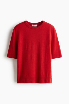 H&M Feinstrickpullover aus weichem Kaschmir - Knallrot