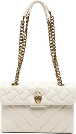 Kurt Geiger Cross Body Bags, female, Beige, Size: ONE SIZE Kensington Quilted Chain Shoulder Bag