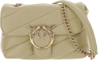 Pinko Mini Bags, female, Green, Size: ONE SIZE Love Baby Puff Shoulder Bag