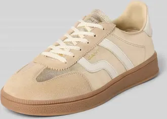 GANT Sneaker aus echtem Leder mit Logo-Prägung Modell Cuzima in Gold, Größe 38