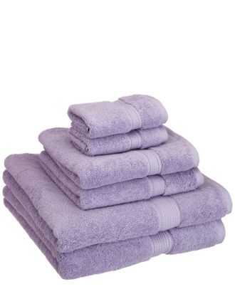 Superior Highly Absorbent 6Pc Ultra Plush Solid Egyptian Cotton Towel Set