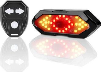 OEM Intermitentes Y Luz Trasera Para Bicicleta Con Efectos De Sonido, Control Remoto Inal&aacute;mbrico, 5 Modos De Iluminaci&oacute;n Diferentes, Recargable, F&aacute;cil De 