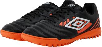 Umbro Mens Tocco Iv Club Tf Football Boots (Black/White/Dragon Fire) - Size UK 9