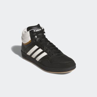 adidas Sneaker ADIDAS SPORTSWEAR HOOPS 4.0 MID, Damen, Gr. 44, weiss (core schwarz, cloud wei&szlig;, bronze strata), Synthetik, Schuhe Sneaker