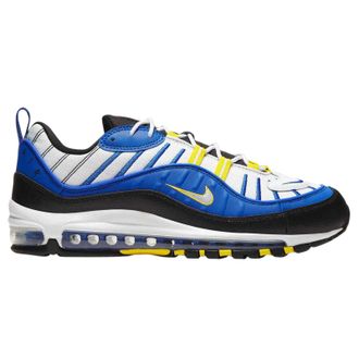 Nike Air Max 98 Textile Synthetic Mens Low Top Trainers - Racer Blue White Black - Size:UK 8.5