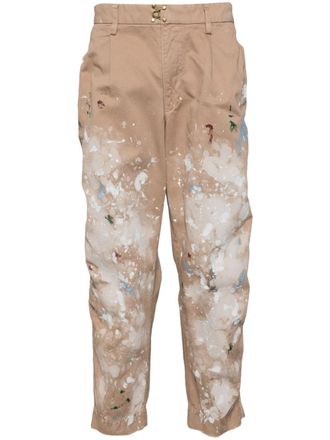 Kolor painted tapered trousers - Neutrals