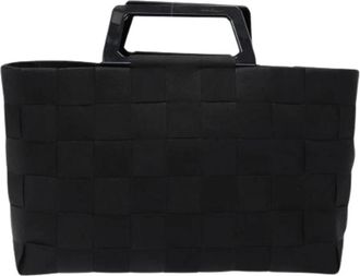 Ferragamo Pre-owned Tote Bags, female, Black, Size: ONE SIZE Pre-owned Canvas Tote Bag