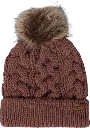 Barbour Penshaw Muts & Sjaal Set - Dames - Hoeden - Bruin - ONE Size - Polyester - Accessoires