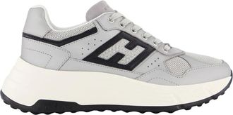Hogan Casual sneakers met veters - Dames - Sneakers - Grijs - 36 EU - Leer - Schoenen