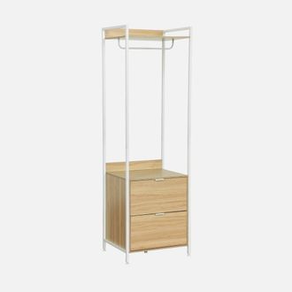 Sweeek Wardrobe Module With 2 Drawers & 1 Shelf in White