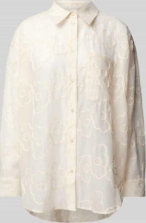 Vero Moda Hemdbluse mit Knopfleiste Modell FLORINA in Beige, Gr&ouml;&szlig;e 38