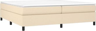 vidaXL Cama sin colchón tela color crema 200x200 cm Vidaxl