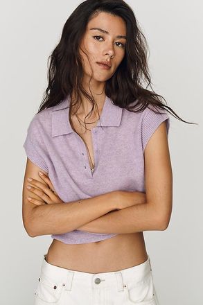 Pilcro Jensen 100% Cashmere Muscle Sweater Tank Top