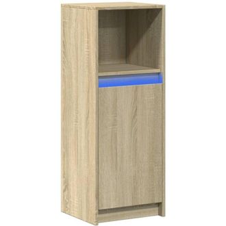 vidaXL Vidaxl - Sideboard with led Sonoma Oak 38x34x100 cm Engineered Wood