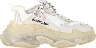 Balenciaga Womens Textile Triple S Clear Sole Sneaker (Authentic Pre-Loved)