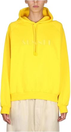 Sunnei Hoodies - Dames - Hoodies - Geel - S - Hoodies & sweatvesten