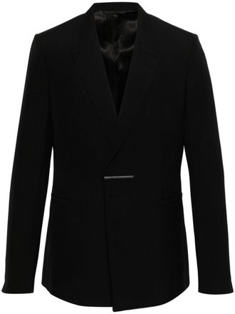 Givenchy Blazer con placca logo - Nero