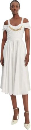 Elisabetta Franchi Mujer, Vestidos, Blanco, Talla: L