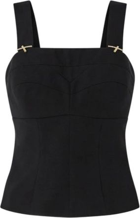 Genny Sleeveless Top - Dames - Tops zonder mouwen - Zwart - S - Tops