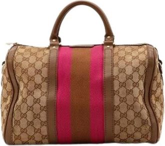 Gucci Pre-owned Le Joy Boston - Dames - Vintage Handtas - Bruin - ONE Size - Vintage