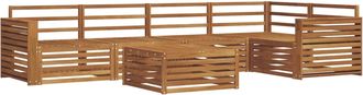 vidaXL Conjunto De Sof&aacute;s De Exterior 6 Uds. Natural Vidaxl