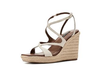 Nine West Adriane Womens Dress Sandals Cream : 7.5 M, Synthetic