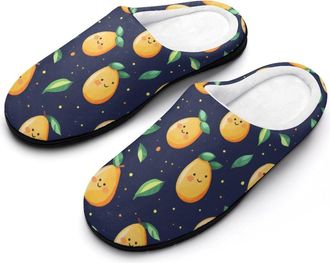 Generic Cute Fruit Cotton Slippers for Women Indoor Outdoor Slipper Slip-On Memory Foam Home Shoes