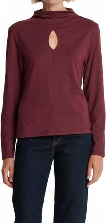Nation Ltd Naomi Keyhole Tee In Port