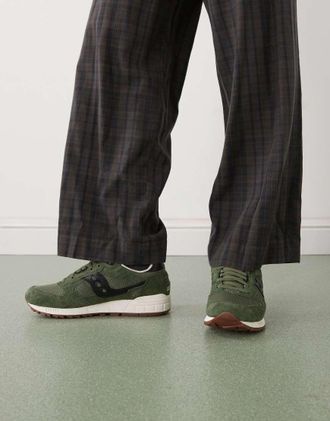 Saucony Shadow 5000 - Sneakers verdi e nere-Verde