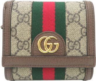 Gucci Beige Gg Supreme Wallet (Bi-Fold) (Pre-Owned)