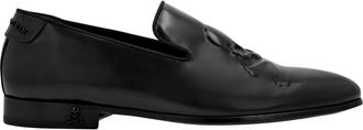 Philipp Plein Schoenen, Heren, Zwart, 47 EU, Leer, Calf Skin Leather Loafers