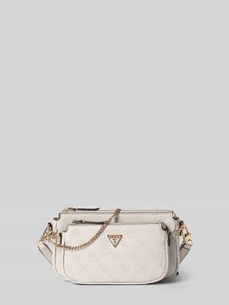 Guess Pouch mit Label-Applikation Modell NOELLE II in Weiss, Gr&ouml;&szlig;e 1