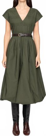 Sea New York Sullivan Bubble Midi Dress In Ivy