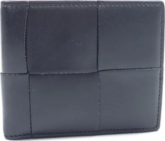 Bottega Veneta Black Leather Wallet (Bi-Fold) (Pre-Owned)