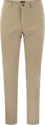 PESERICO Stretch Cotton Gabardine Chino Trousers