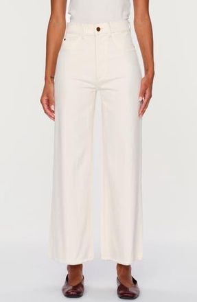 DL1961 Hepburn High Rise Wide Leg Jeans in Eggshell at Nordstrom Rack, Size 23