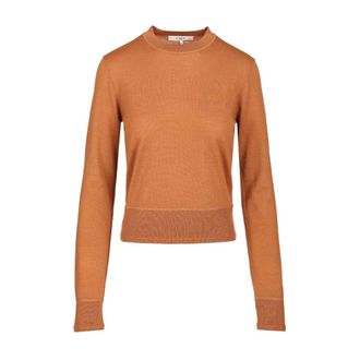 Chlo&eacute; Wool Jumper - female - Chlo&eacute; - Round-neck Knitwear - Brown - XS - Knitwear