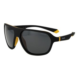Polaroid Unisex Black Plastic Sunglasses - One Size