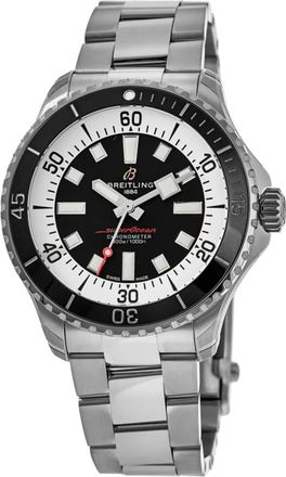 Breitling Superocean Automatic 42 Black Dial Stainless Steel Mens Watch A17375211B1A1